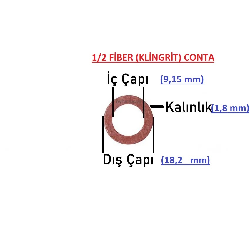1/2 FİBER (KLİNGRİT)CONTA